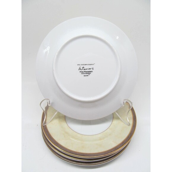PTS International Interiors Malibu Set Of Four 6 3/8" Saucer Plates - Picture 2 of 11